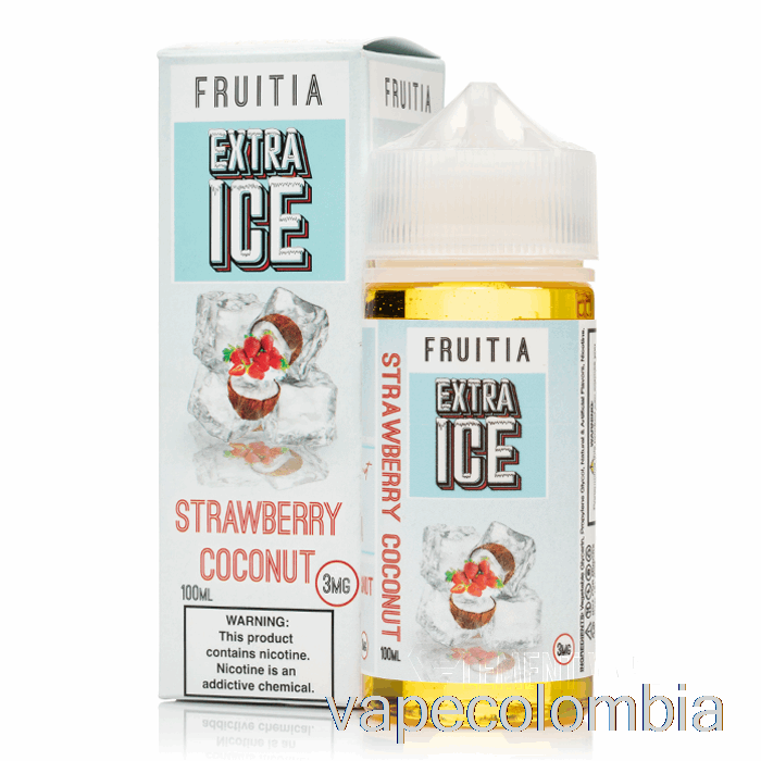 Vape Kit Completo Fresa Coco - Extra Hielo - Fruitia - 100ml 6mg